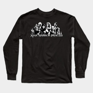 Xena, Gabrielle, Ares, Joxer, Callisto, Ephiny, Autolycus and Aphrodite. Long Sleeve T-Shirt